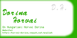 dorina horvai business card
